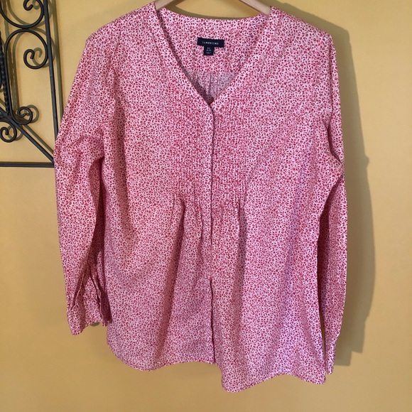 Lands End floral blouse - Picture 2 of 6